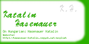 katalin hasenauer business card